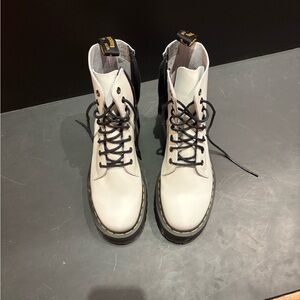 Women’s Dr. Martens White platform Boots